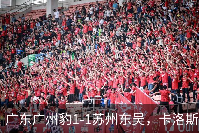 广东广州豹1-1苏州东吴，卡洛斯助攻卡马拉，王彬翰绝平